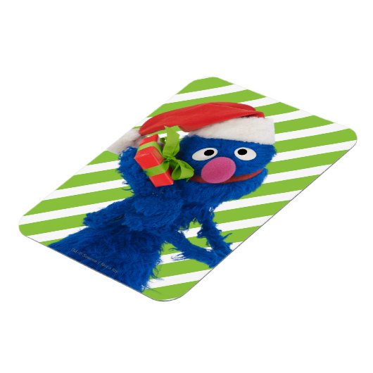 Santa Hat Grover Magneet (Linkerzijde)