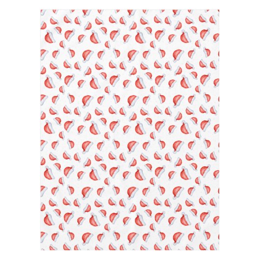 Santa Hat-kerstpatroonWaterverf Tafelkleed (Voorkant)