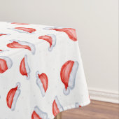Santa Hat-kerstpatroonWaterverf Tafelkleed (Voorbeeld)