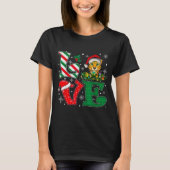 Santa Hat Love Cheetah Animal Xmas Men Women Girls T-shirt (Voorkant)