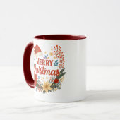 Santa Hat Merry Christmas Coffee Mug Mok (Voorkant links)