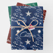 Santa Hat Merry Christmas Tree Pattern Inpakpapier Vel (In situ)