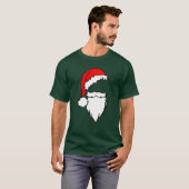 Santa Hat met baard T-shirt (Voorkant volledig)