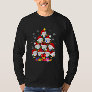 Santa Hat met Golf-kerstboomgaard Funny T-shirt