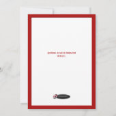 Santa Hat Monkey 5-7-kerstfeestdagen Kaart (Achterkant)