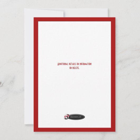 Santa Hat Monkey 5-7-kerstfeestdagen Kaart (Achterkant)