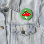 Santa Hat Mushroom Button (In situ)