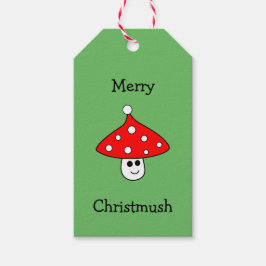 Santa Hat Mushroom Gift Labels Cadeaulabel