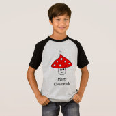 Santa Hat Mushroom T-shirt (kind) (Voorkant volledig)