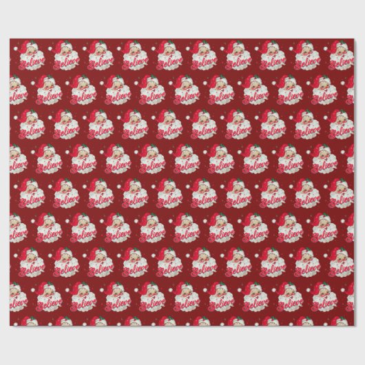 Santa Hat Old Christmas Holiday gift  Cadeaupapier (Vlak)