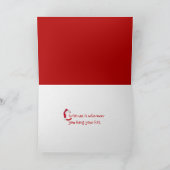 Santa Hat op Adirondack-stoel Kaart (Binnen)