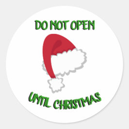 Santa Hat Open de Sticker niet