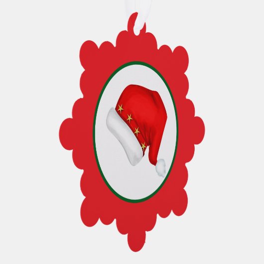 Santa hat ornament kaart (Rechts)