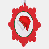 Santa hat ornament kaart (Links)