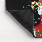 Santa Hat Otter Animal In Socks Xmas Tree Lights T Muismat (Hoek)