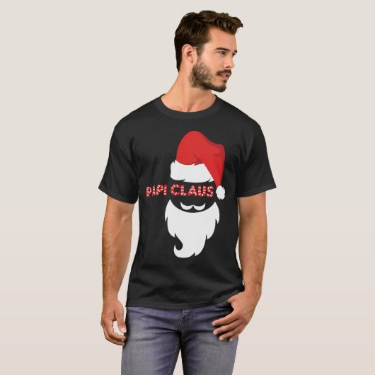 Santa Hat Papa Claus T-shirt (Voorkant volledig)