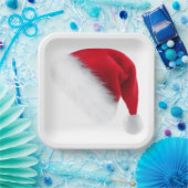 Santa Hat Paper Borden Papieren Bordje (Feest)