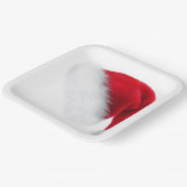 Santa Hat Paper Borden Papieren Bordje (Gebogen)