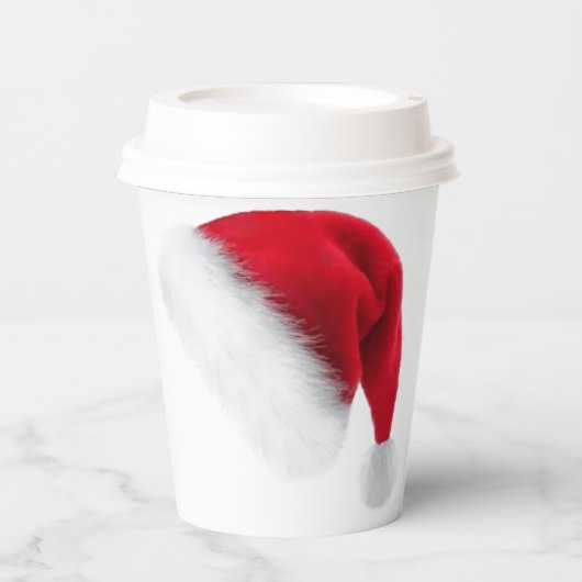 Santa Hat Paper Cups Papieren Bekers (Voorkant)