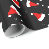 Santa hat patroon Wrapping Paper Cadeaupapier (Rol Hoek)