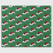 Santa Hat Pattern Cadeaupapier (Vlak)