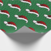 Santa Hat Pattern Cadeaupapier (Hoek)