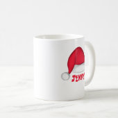 Santa Hat Personalized Holiday Mok (Voorkant rechts)
