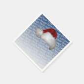 Santa Hat Photo Template Kerstmis Afbeelding Holid Servet (Hoek)