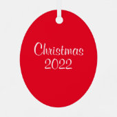 Santa Hat Pigeon in Falling Snow Kerstmis Metalen Ornament (Achterkant)