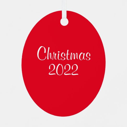 Santa Hat Pigeon in Falling Snow Kerstmis Metalen Ornament (Achterkant)