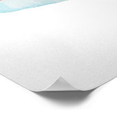 Santa hat poster - ontwerp van de waterverf (Hoek)