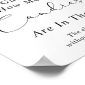 Santa Hat Raad eens hoeveel Snoepjes er Baby showe Poster (Hoek)