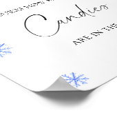 Santa hat - raad eens hoeveel snoepjes poster (Hoek)