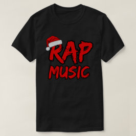Santa Hat Rap Music Christmas  T-shirt