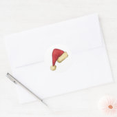 Santa Hat Ronde Sticker (Envelop)