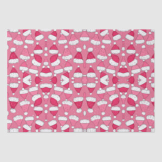 Santa hat roze kerst tissuepapier