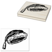 Santa Hat Rubber Art Stamp Rubberstempel (Gestempeld)