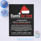 Santa Hat, Santa Claus Entertainer Adverteren Flyer (Enkel)