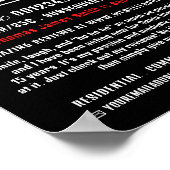 Santa Hat, Santa Claus Entertainer Adverteren Poster (Hoek)