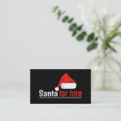 Santa Hat, Santa Claus Entertainer Visitekaartje (Staand voorkant)