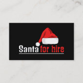 Santa Hat, Santa Claus Entertainer Visitekaartje (Voorkant)