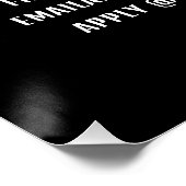 Santa Hat, Seizoensgebonden Recruitment Adverteren Perfect Poster (Hoek)