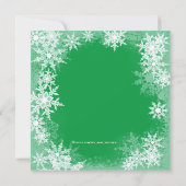 Santa Hat Sneeuwvlok Kerst Baby shower Kaart (Achterkant)