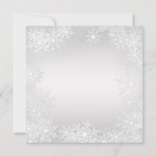 Santa Hat Snowflake Corporate Christmas Party Kaart (Achterkant)