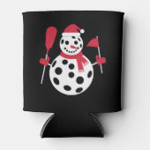 Santa Hat Snowman Familie Kerstmis Matching Pickle Blikjeskoeler (Voorkant)
