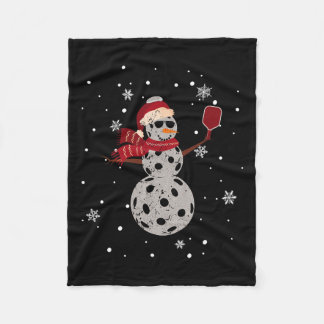 Santa Hat Snowman Familie Kerstmis Matching Pickle Fleece Deken