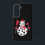 Santa Hat Snowman Familie Kerstmis Matching Pickle Samsung Galaxy Hoesje<br><div class="desc">Santa Hat Snowman Familie Kerstmis Overeenkomende Pickleball Kerstmis</div>
