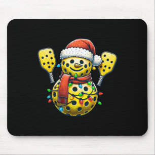 Santa Hat Snowman Family Matching Pickleball Chris Muismat