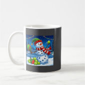 Santa Hat Snowman Xmas Funny Ckleball Christmas Koffiemok (Links)