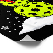 Santa Hat Snowman Xmas Funny Ckleball Lover Christ Poster (Hoek)